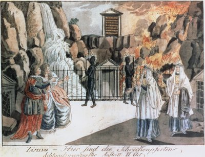 Tamino and Pamina Before the Temple, Scene from 